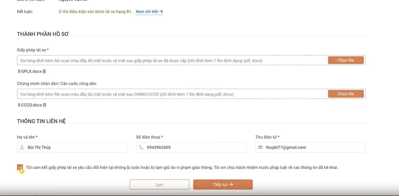 chi tiet cac buoc doi gplx truc tuyen nhan ket qua tai nha cong an khong cap doi gplx qua dien thoai YJWT