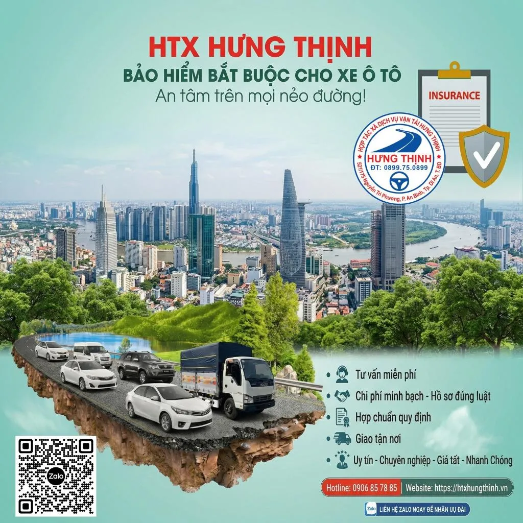 Bảo hiểm bắt buộc cho xe ô tô - HTX Hưng Thịnh