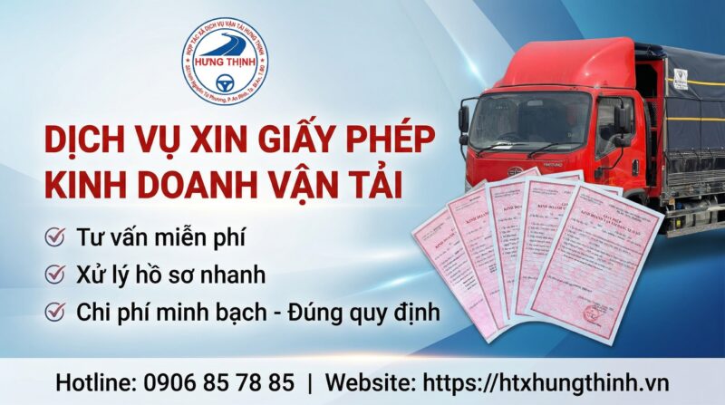 Dịch vụ xin giấy phép kinh doanh vận tải