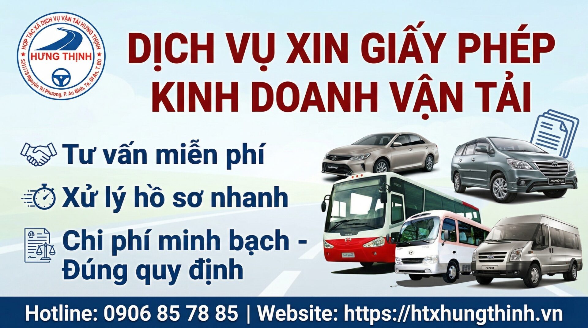 Dịch vụ xin giấy phép kinh doanh vận tải