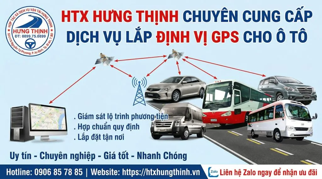 Dịch vụ lắp định vị ô tô - GPS - Thiết bị giám sát hành trình - HTX Hưng Thịnh