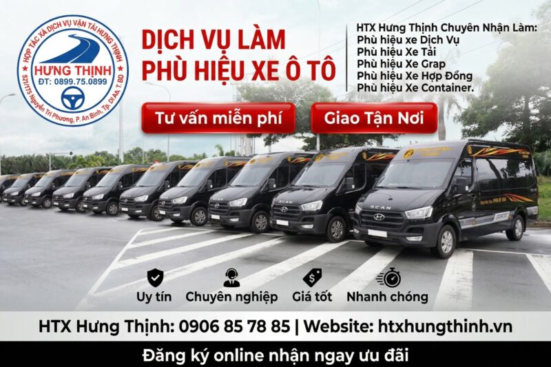 Dịch vụ làm phù hiêu xe ô tô
