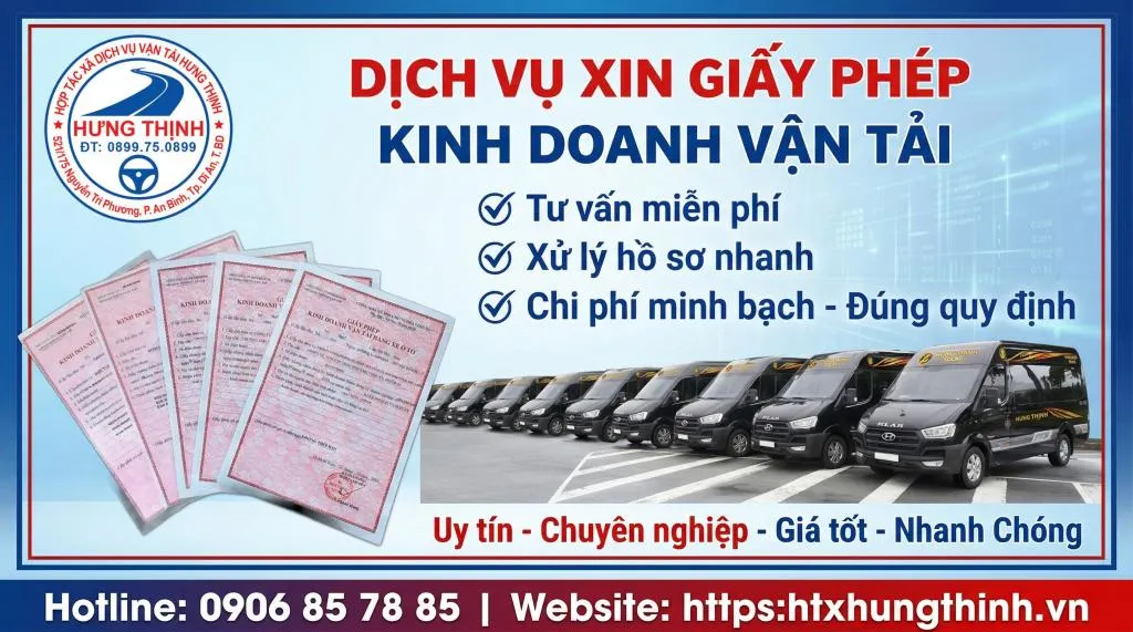 Dịch vụ xin giấy phép kinh doanh vận tải - HTX Hưng Thịnh